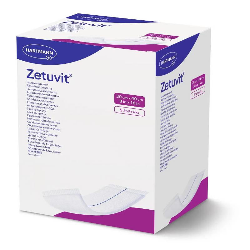 Абсорбуючі пов'язки Zetuvit® 20см х 40см 5шт